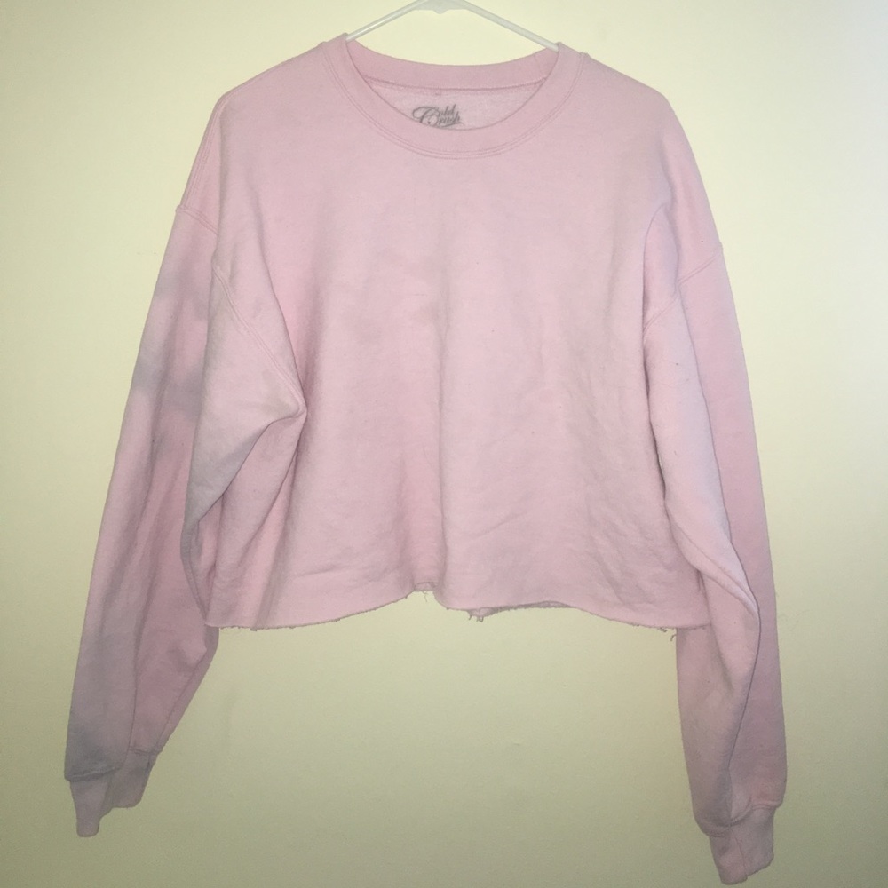 Pink Cropped Sweater